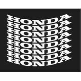 8 Adesivos Honda Branco
