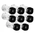 8 Câmeras Vhl1220b Intelbras Lente 3,6mm Protocolo Hdcvi Cor Branco