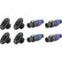 8 Conector Plug Speakon Tipo Neutrik 4 Polos Macho E Femea 