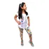 8 Lindas Roupas Menina Infantil Roupa Babado Fluflu Atacado