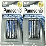 8 Pecas Baterias Panasonic