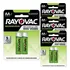 8 Pilhas Aa 2a Recarregável Palito 1350mah Rayovac 4 Cartela