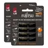 8 Pilhas Aa Recarregáveis 500x Fujitsu  Eneloop Pro 2550mah