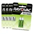 8 Pilhas Recarregável Econômica Rayovac Aaa 600 Mah