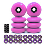 8 Rodas Patins Roller Inline 72mm 80a Rolamento Abec 7