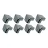 8 X Canto Reto Para Case Cromado Medio Profissional Nfe
