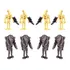 8x Boneco Super Battle Droid Blaster Star Wars Blocos Montar