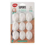 9 Ganchos Adesivo Suporte
