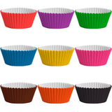900 Unidades   Forminhas Coloridas Para Doces   Número 5