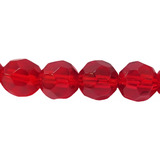 92 Contas De Cristal Vidro Vermelha Ou Rosa 12mm Para Guia
