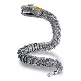 925 Silver Handmade King Snake Bracelet With Pers
