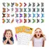 96 Tatuagem Temporária Infantil Borboleta Menina Atóxica Kit