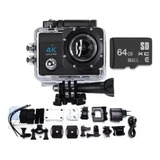Action Cam Wifi C�mera Capacete Esporte Mergulho Hd 1080p 4k Cor Preto