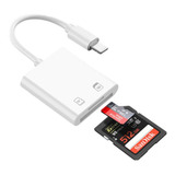 Adaptador Lightning Leitor Cart�o Sd Tf iPhone 11 X 8 iPad