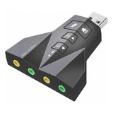 Adaptador Placa De Som Usb Knup Hb t65