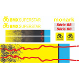 Adesivo Monark Bmx Superstar 1988 88 Frete Grtis