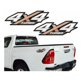 Adesivo Toyota Hilux 2016 4x4 Turbo Cor Padr�o
