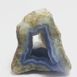 Ágata Azul Rendada / Ágata Blue Lace ( Calcedônia Azul ) 