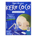 Água De Coco Esterilizada Kero Coco 200ml Com 27 Unidades