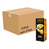 Água De Coco Quadrado Maracujá 200ml Caixa Com 27un