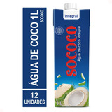 Água De Coco Sococo 1l - 12 Unidades