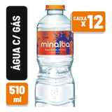 Água Mineral Minalba Com Gás Pet 510ml Fardo C/ 12 Un