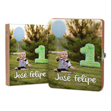 Álbum 100 Fts 10x15 Estojo Luxo Personalizado Foto Nome Bebê