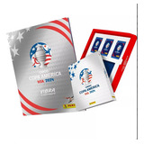Álbum Conmebol Copa América Usa 2024 Capa Dura Prata Completo Para Colar