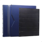 Álbum De Luxo Azul 30 Folhas Para 360 Selos 3bzn P