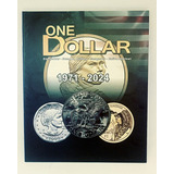 Álbum De Moedas Usa One Dolar 1971 - 2024