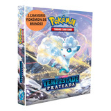 Álbum Fichário Pasta Pokemon + 5 Folhas + 6 Cards + Brinde