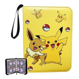 Álbum Fichário Pikachu E Eevee - Com 25 Folhas - Pokemon