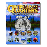 Álbum Moeda Eua Parque Quarter Dollar 2010 A 2021 0,25 Cent.
