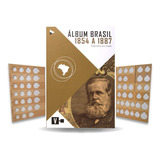 Álbum Moedas Reis Império Brasil 1854