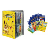 Álbum Oficial Pokémon Porta 240 Cartas Pikachu + 25 Cards