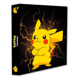 Álbum Pasta Fichário Pokemon Pikachu Reforçado