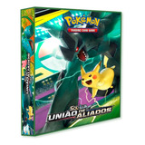 Álbum Pasta Fichário Pokémon Sol E Lua União De Aliados