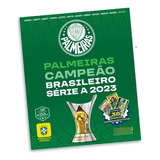 Álbum Pôster Palmeiras Campeão Brasileiro 2023 36 Figurinhas
