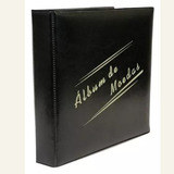 Álbum Preto 2 Argolas P/ 180 Moedas - (com 15 Folhas)