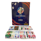 Álbum Copa América Usa 2024 Panini Capa Dura + 86 Pacotes De Figurinhas