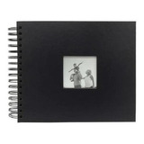 Álbum De Fotos Scrapbook Livro De Assinaturas Médio - Preto
