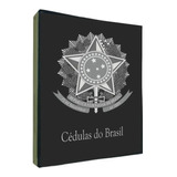 Álbum Fichário Cédulas Do Brasil 4 Argolas 40mm Capa Dura