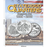 Álbum Moeda Eua States Quarter Dollar 1999 A 2009 0,25 Cent.