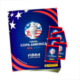 Álbum Panini Conmebol Copa América Usa 2024 + Kit 10 Envelop