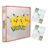 Álbum Pasta Fichário Pokemon + 20 Folhas Pikachu Capa Dura