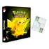 Álbum Pasta Fichário Pokemon Com 10 Folhas Pikachu Capa Dura