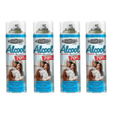 Álcool Aerossol Spray 70% Kit 4und