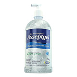 Álcool Gel 420g Start Asseptgel Com Válvula Pump - Kit C/ 2
