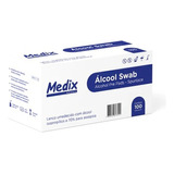 Álcool Swab Medix Isopropílico 70% Em