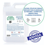 Álcool De Cereais Drako 96% Puro 5 Lt Bebidas Finas Perfumes